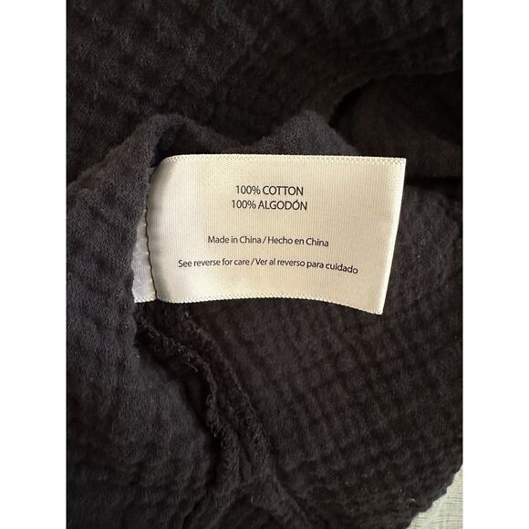 Three Dots Women's Designer V-Neck Double Layer Cotton Gauze Shirt M Oversized - Picture 6 of 7